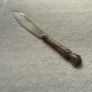 Elegant Silver Knife with Ornate Handle